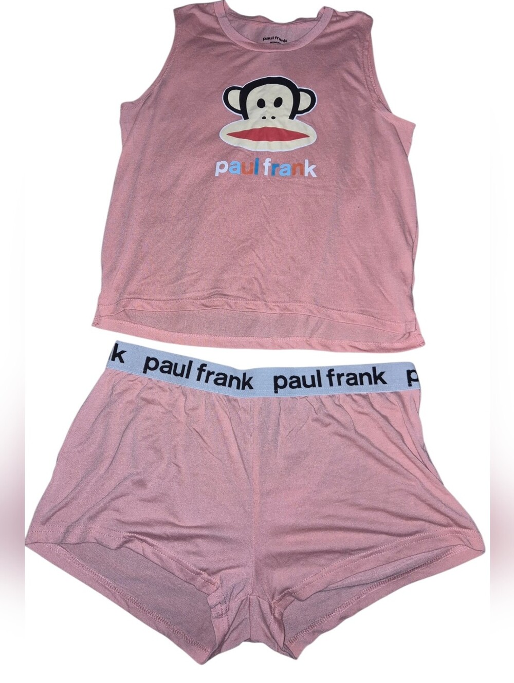 Paul Frank Pink Women's Bike Shorts with Branded Waistband